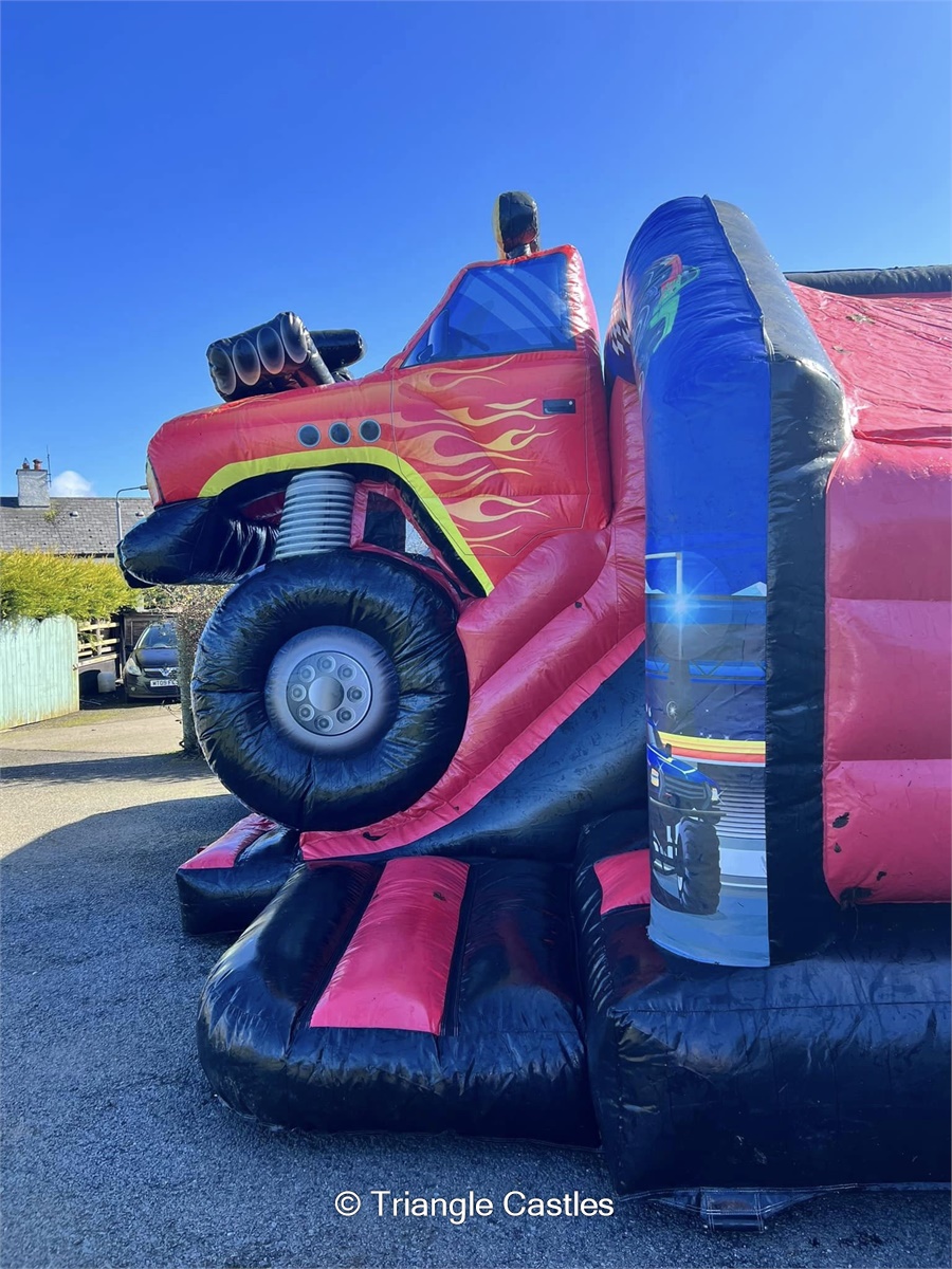 Monster Truck bouncy castle with slide Bouncy Castle and Event Hire in Coleraine, Portrush